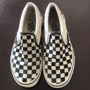 Checkerboard Slip-On Vans